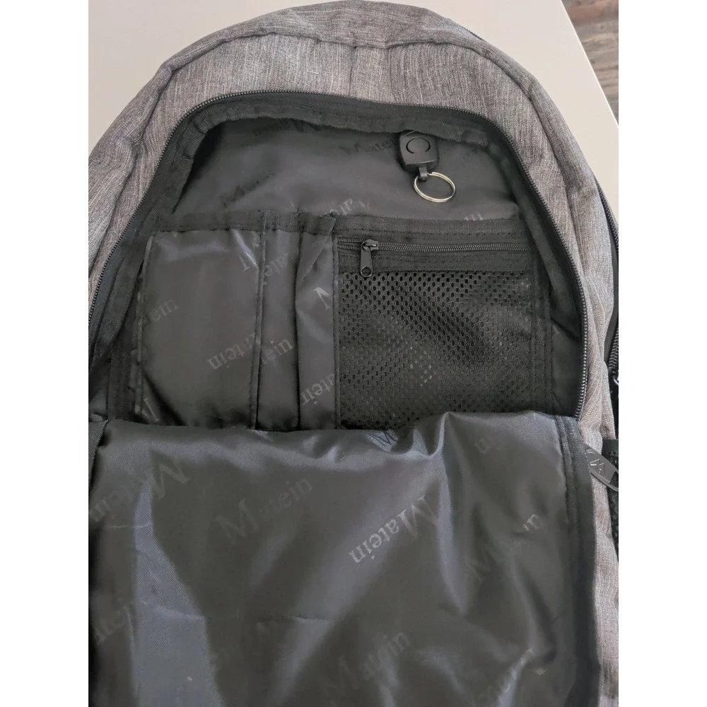 Matein Mlassic Travel Laptop Backpack - Gray